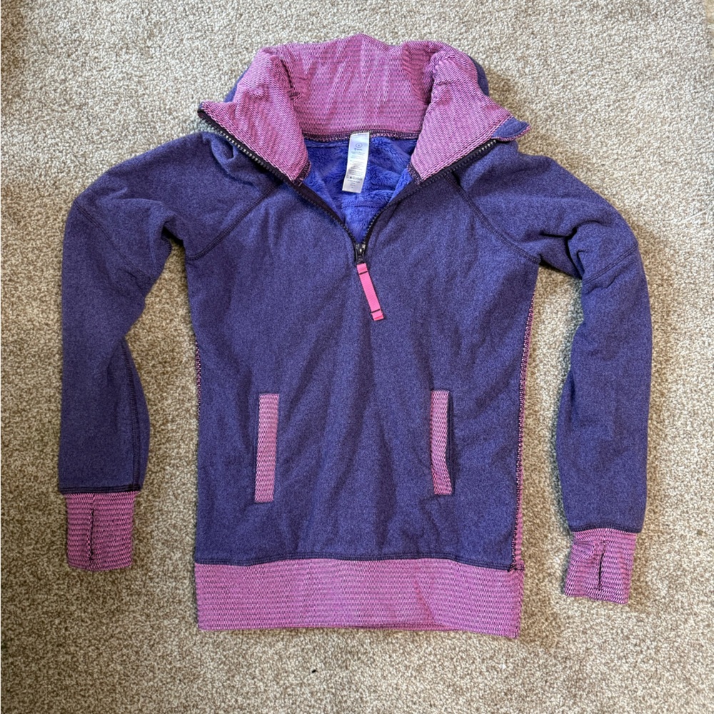 Ivivva Purple and Pink Sweatshirt Casual Sporty Design